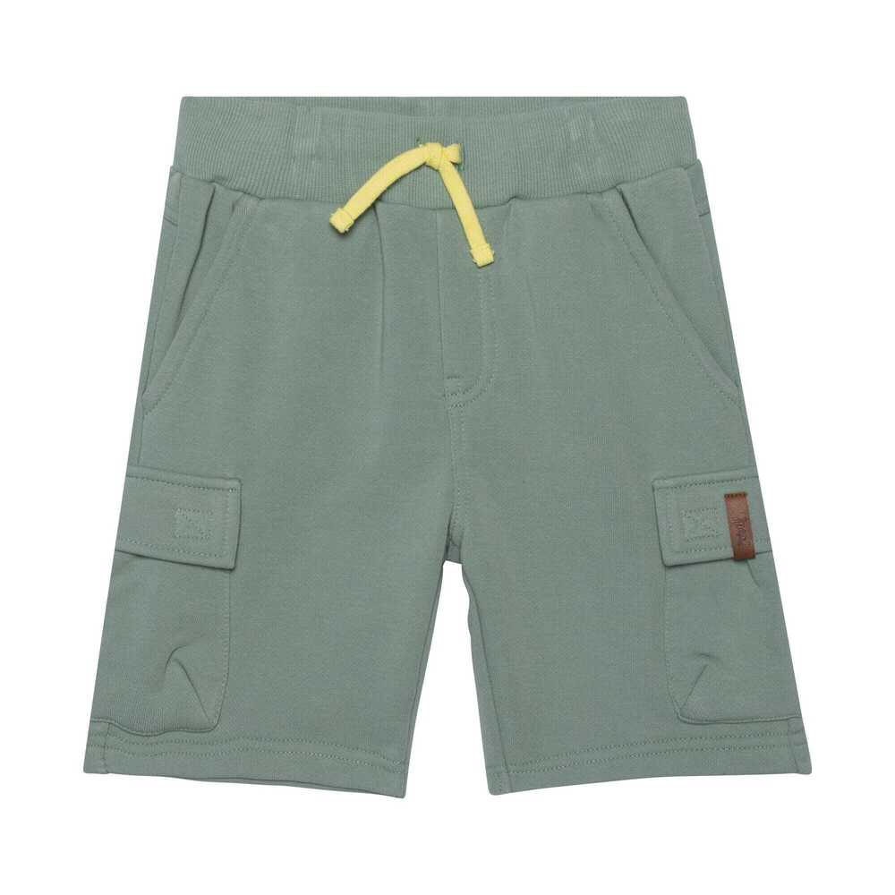 French Terry Bermuda Cargo Shorts Greyish-Green - 4